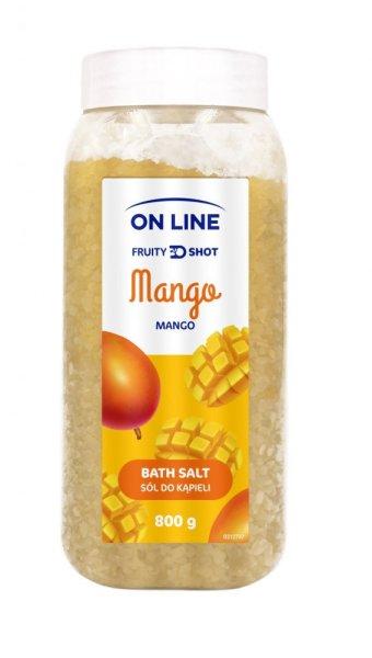 On Line fürdősó fruity shot mangó 800 g