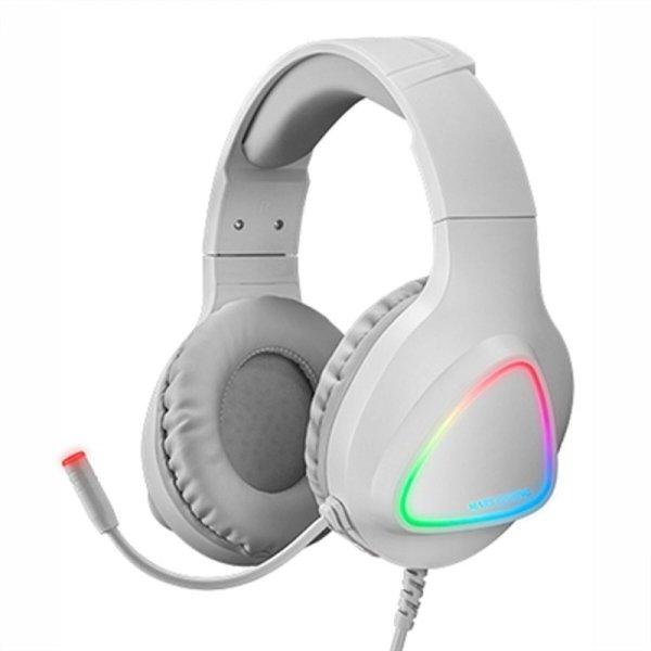 Gamer Headset Mikrofonnal Mars Gaming MH222 Fehér