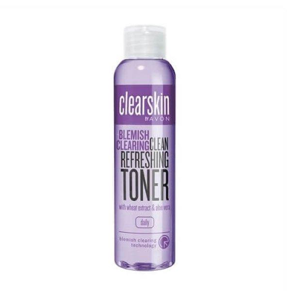 Avon Pattanások elleni tisztító tonik szalicilsavval,
búzakivonattal és aloe verával Clearskin (Clean Refreshing Toner)
100 ml