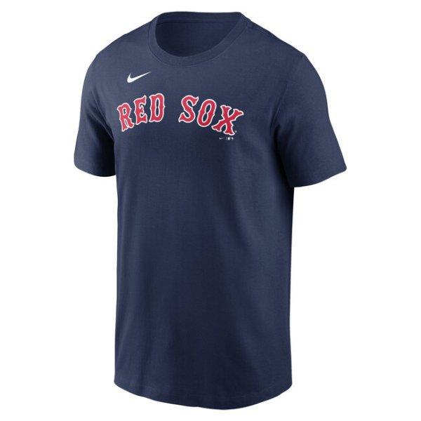 Nike T-shirt Men's Fuse Wordmark Cotton Tee Boston Red Sox midnight navy