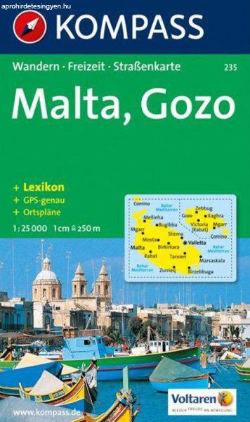 WK 235 - Malta turistatérkép - KOMPASS
