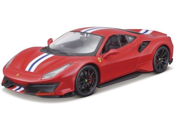 Bburago+Ferrari+488+Pista+versenyaut%F3+1%3A24