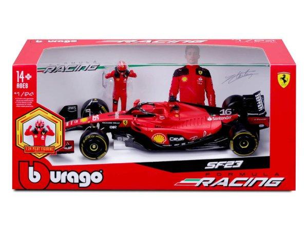 Bburago+1%2F24+F1+versenyaut%F3+pil%F3t%E1val+-+Ferrari+SF-23