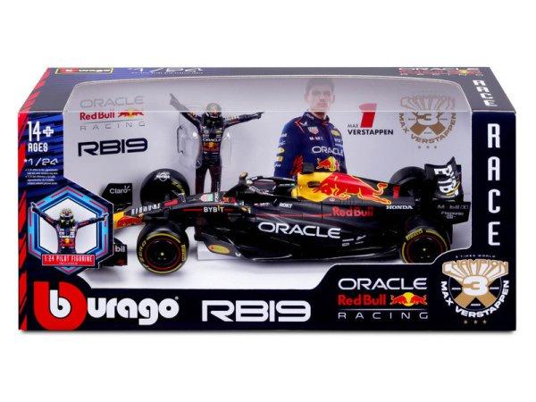 Bburago+1%2F24+F1+versenyaut%F3+pil%F3t%E1val+-+Oracle+Red+Bull+RB19